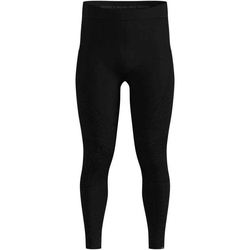 Men’s Odlo SEAMLESS PERFORMANCE WOOL BL BOTTOM long thermal leggings, black