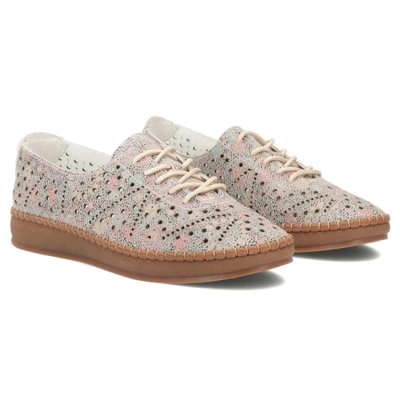 Women's leather openwork shoes, multicolor Filippo DP6830 Filippo