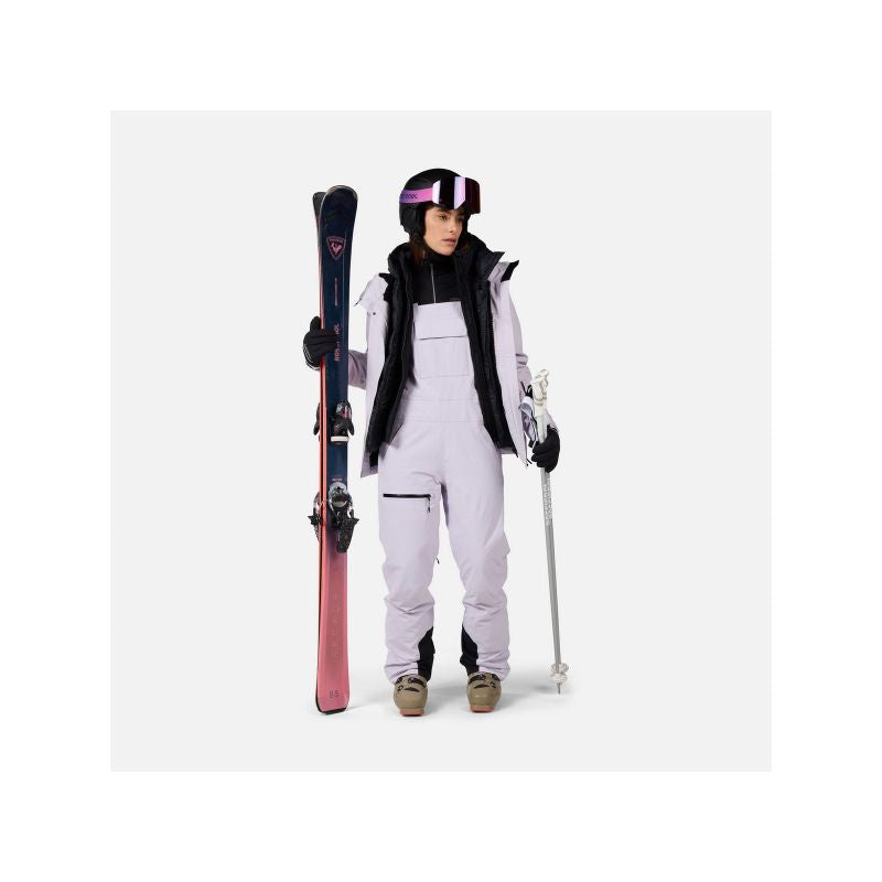 ROSSIGNOL W Outerlimits Insulated Bib Women's Ski Pants Gray