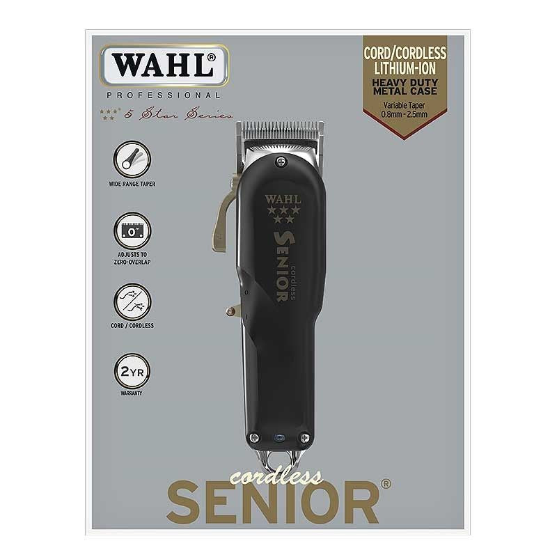 Wahl Cordless Senior 08504-2316H Black Hair Clipper (Li-Ion) AGD - Produkty/Maszynki do strzyżenia Your Sports Performance