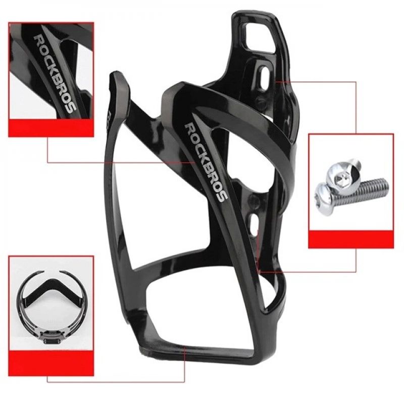 Rockbros FK338 Bike Bottle Holder - Black Import z Action/Rowery i akcesoria/Uchwyty Your Sports Performance