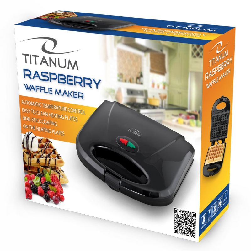 TITANUM Raspberry TKT003 waffle maker (750W; black) AGD - Produkty/Waflownice Your Sports Performance