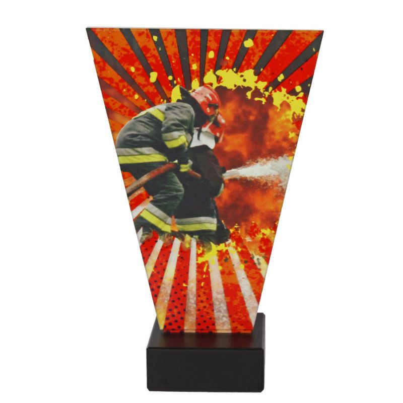 Firefighting glass trophy In preparation Your Sports Performance