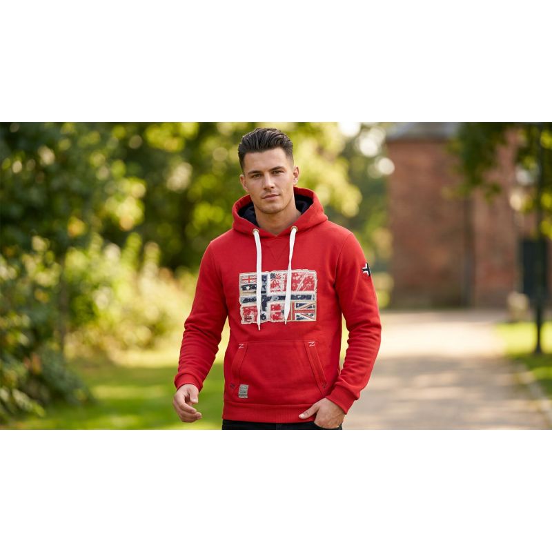 Geographical Norway GPEPE 2 MEN 100 EO BS2 Men's Sweatshirt (WT1874H/GN-RED)