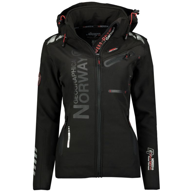 Lady Softshell Geographical Norway REINE BLACK-BLACK LADY 2601 DBC Black / Black (WW7043F/GN Black / Black)/wu8088 Geographical Norway