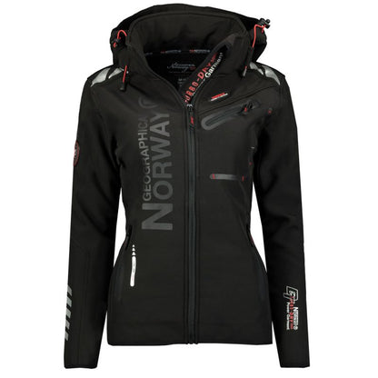 Lady Softshell Geographical Norway REINE BLACK-BLACK LADY 2601 DBC Black / Black (WW7043F/GN Black / Black)/wu8088 Geographical Norway