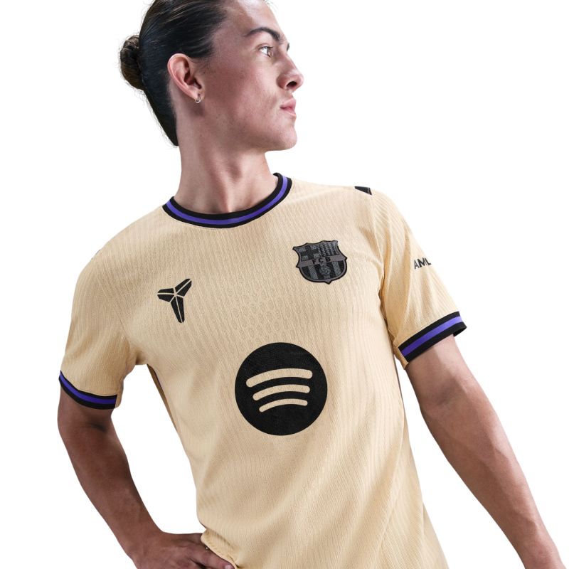 Nike FC Barcelona 2025/26 Match Away Men's Jersey Beige HJ4554 784