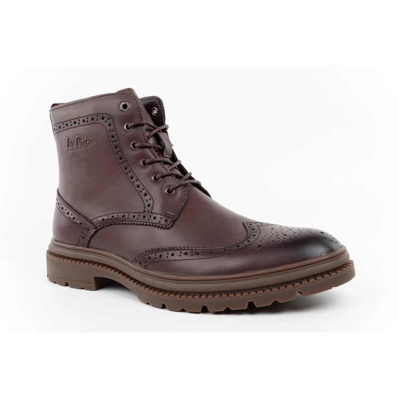 Lee Cooper men’s shoes elegant brown leather Chelsea boots
