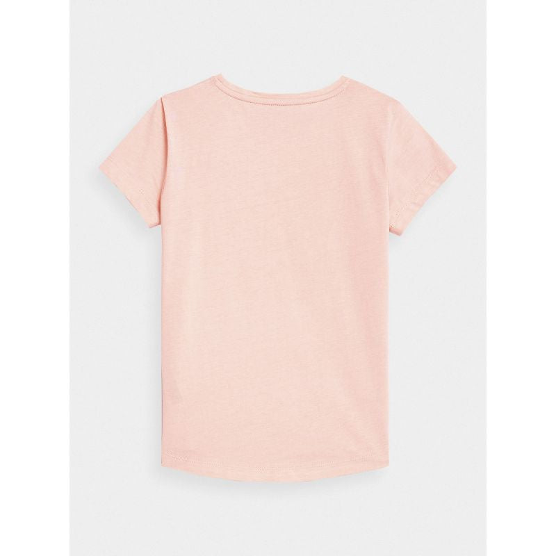 100% cotton plain girls' T-shirt 4F Junior *Kategoria tymczasowa Your Sports Performance