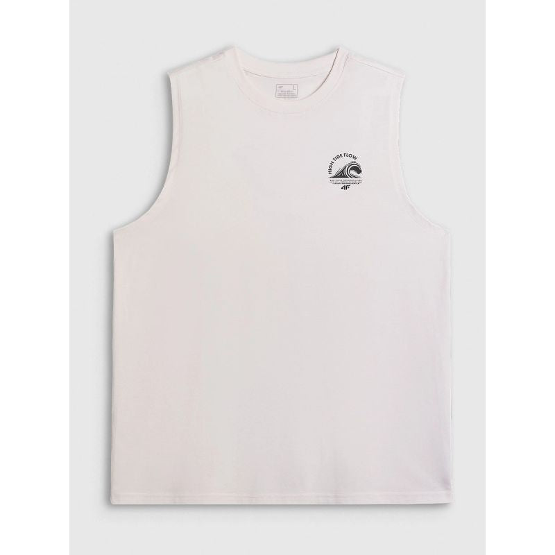 Men's relaxed sleeveless T-shirt with print 4F 4FRSS26TSLEM365-11S 4f