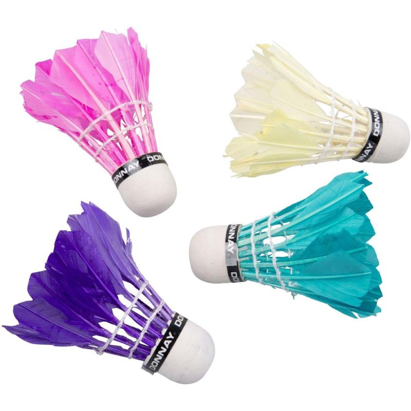 DONNAY FEATHER BADMINTON SHUTTLE 5 PCS COLOR Accessories Your Sports Performance