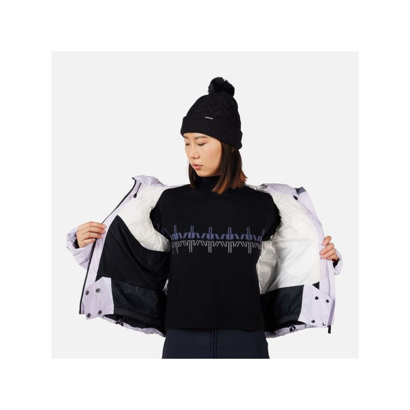ROSSIGNOL W DAILLE DOWN JKT women's ski jacket gray