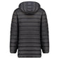 Geographical Norway men's jacket AMIGOMAP LONG HOOD DB BLACK MEN 233 BLACK (WZ5085H/GN-NOIR) Geographical Norway