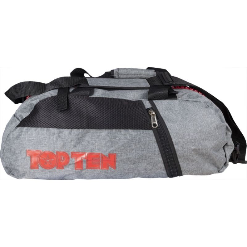 TOP TEN sports bag with backpack function "Grey" 55cm x 29cm x 27 cm In preparation Your Sports Performance