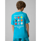 Boy's regular printed T-shirt 4F 4FJRSS26TTSHM3832-33S 4f