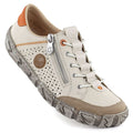 Women's leather openwork shoes, beige, Rieker L0355-61 To be categorized Your Sports Performance