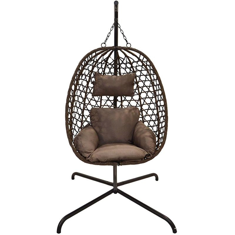 COCOON HANGING CHAIR 105x195CM DARK BROWN Home and Garden/Garden Your Sports Performance