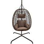 COCOON HANGING CHAIR 105x195CM DARK BROWN Home and Garden/Garden Your Sports Performance