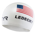 TYR USA Silicone Swim Cap Ledecky