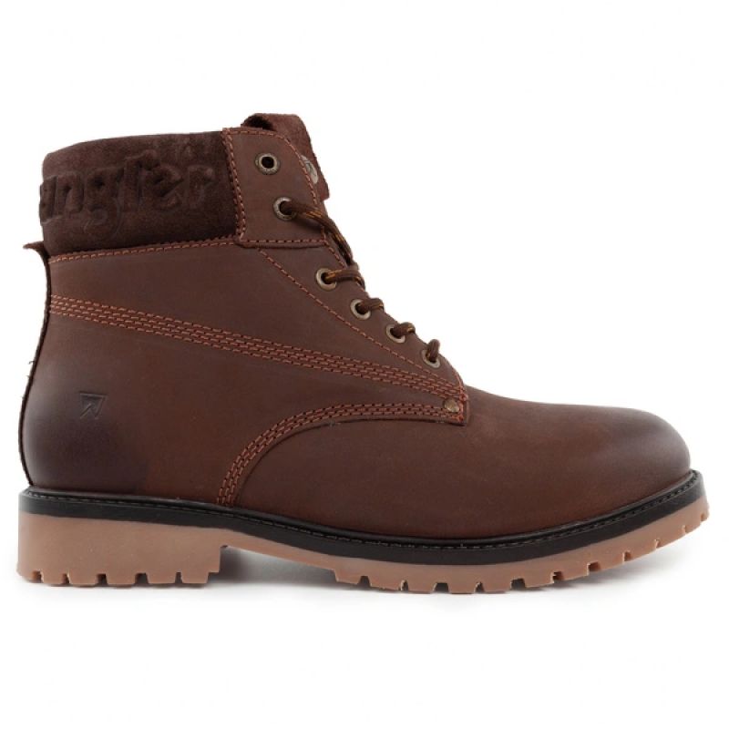 Wrangler Men's Winter Boots, Insulated Leather Hiking Boots, High-Top Ankle Boots