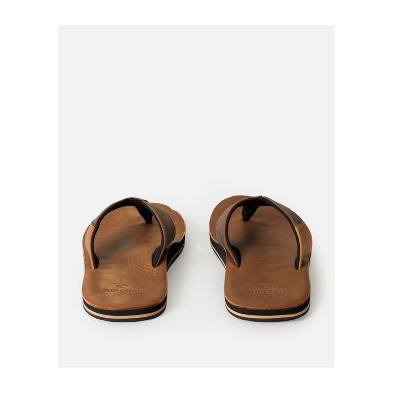 RIP CURL Oxford Leather Open Toe Turquoise Beach Flip-Flops