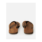 RIP CURL Oxford Leather Open Toe Turquoise Beach Flip-Flops