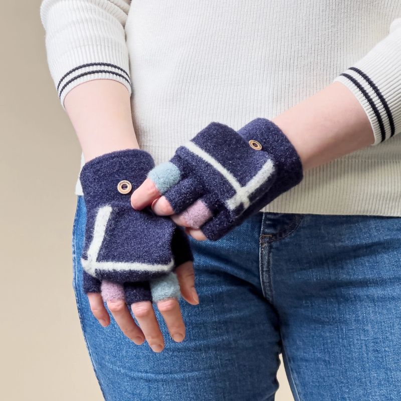 Women's/children's winter phone gloves - black Hurtel