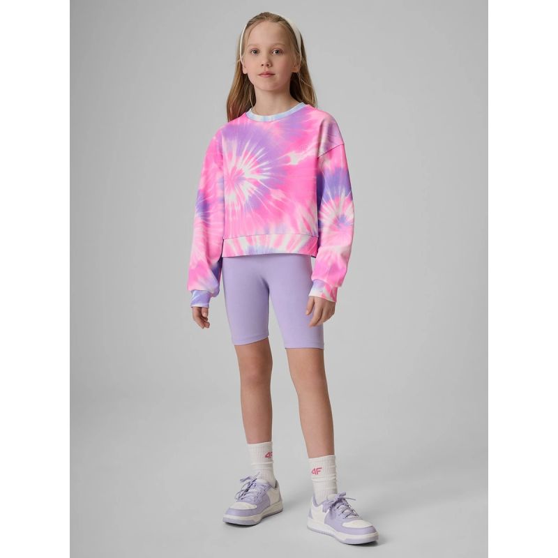 Girls' loose sweatshirt without hood 4F 4FJRSS26TSWSF2935-90A