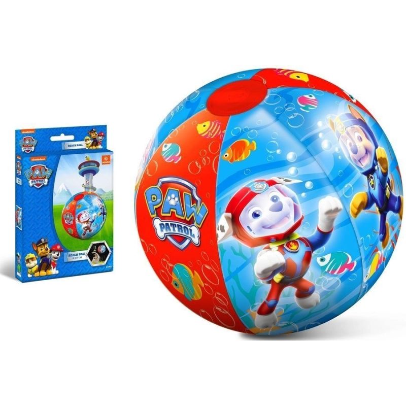 Large inflatable beach ball with Paw Patrol MONDO motif Junior/Akcesoria/Akcesoria basenowe Your Sports Performance