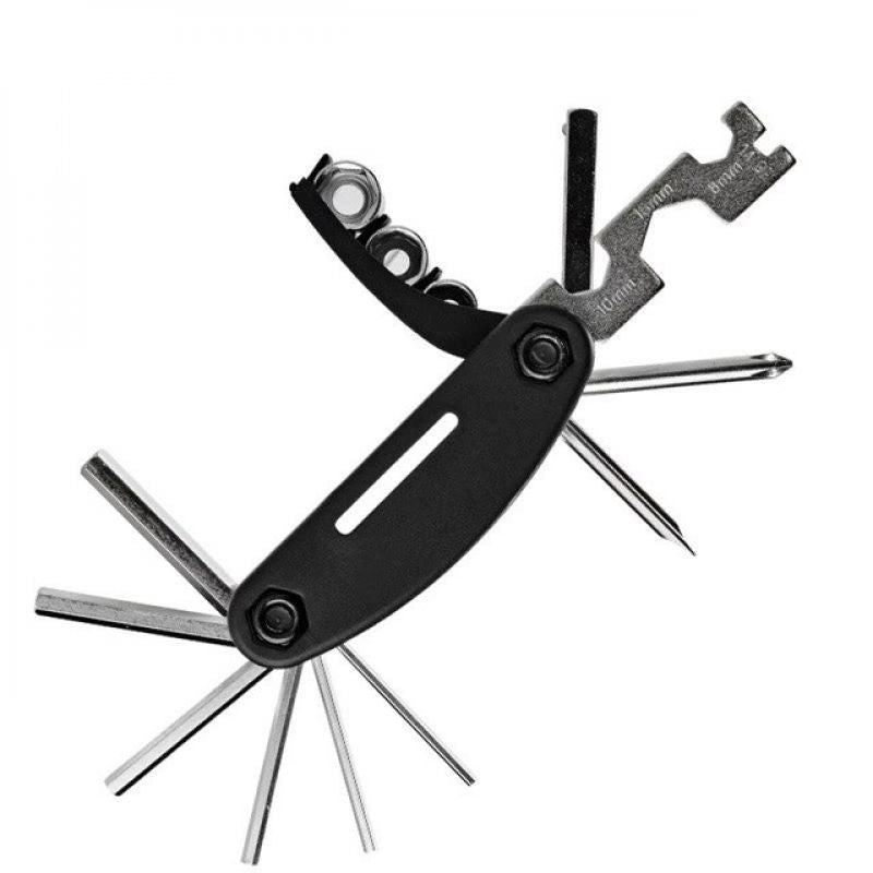 Rockbros GJ1601 16-in-1 Multi-Tool for Bicycle Repair - Black Import z Action/Rowery i akcesoria/Narzędzia Your Sports Performance