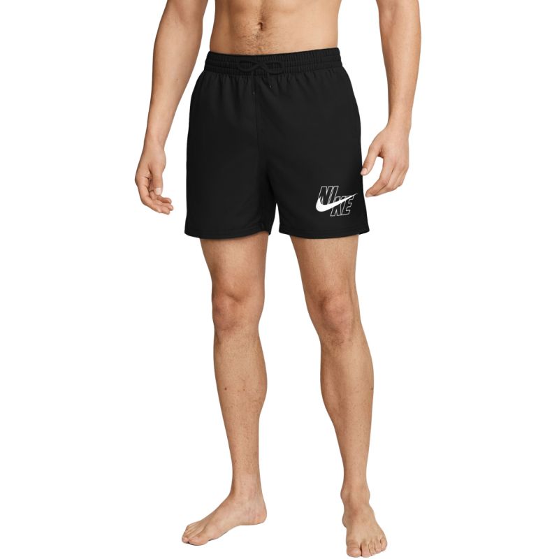 Nike Logo Lap 5" Volley Swim Shorts, Black, NESSG574 001