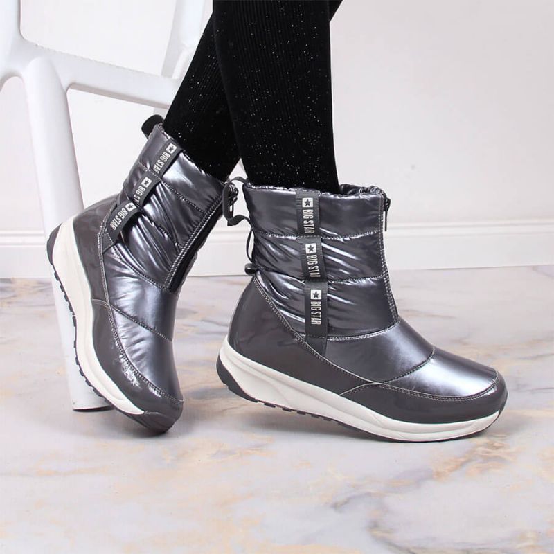 Metallic insulated snow boots Big Star W INT1785A Footwear/Lifestyle Your Sports Performance