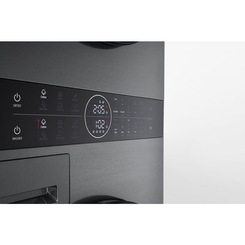 WashTower LG WT1210BBF 12/10kg AI DirectDrive washer-dryer with TurboWash heat pump, black AGD - Produkty/Pralko suszarki wolnostojące Your Sports Performance