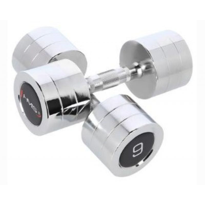 Chrome dumbbells 2x9 kg HMS CHD09 In preparation Your Sports Performance