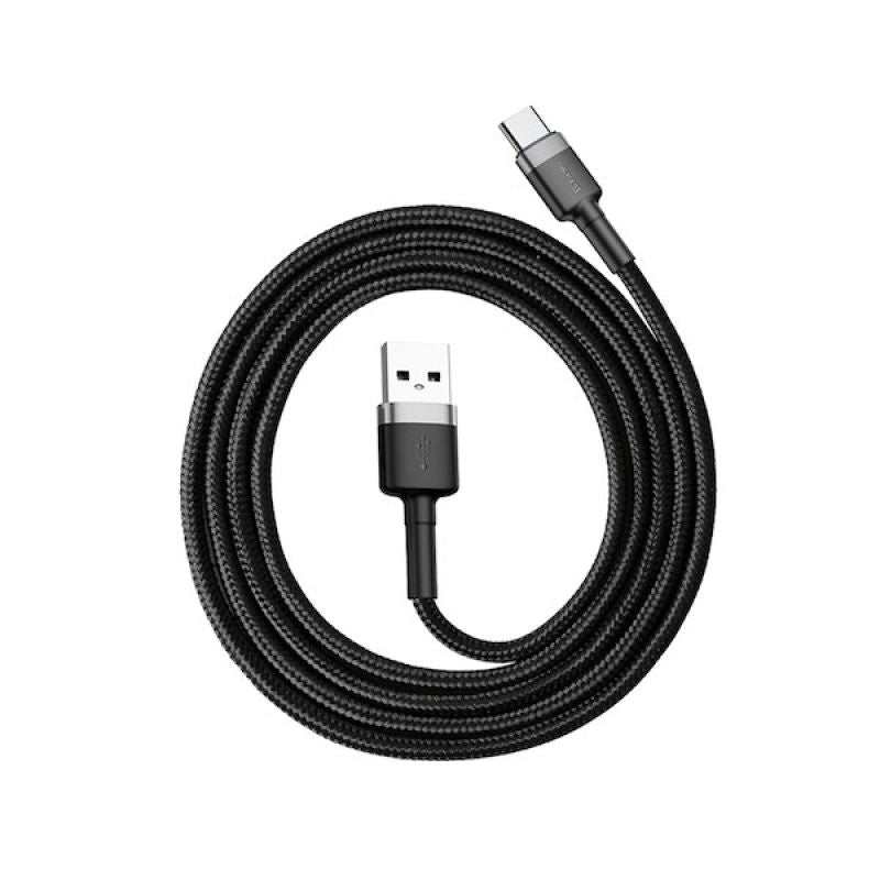BASEUS USB CABLE TO USB-C CAFULE 3A 1M GREY-BLACK In preparation Your Sports Performance