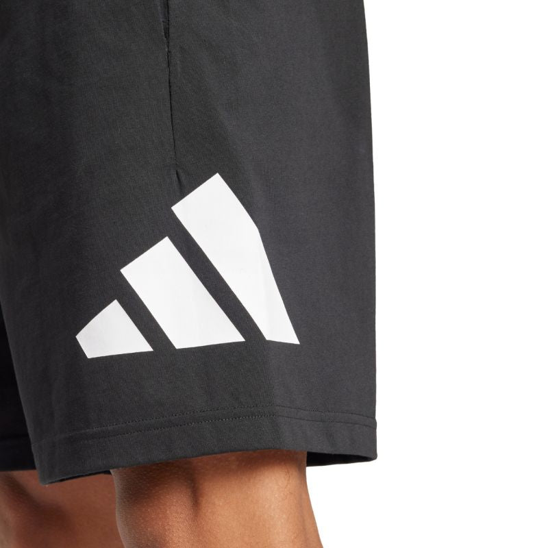Men's adidas Essentials Big Logo Single Jersey Shorts Black IS6909
