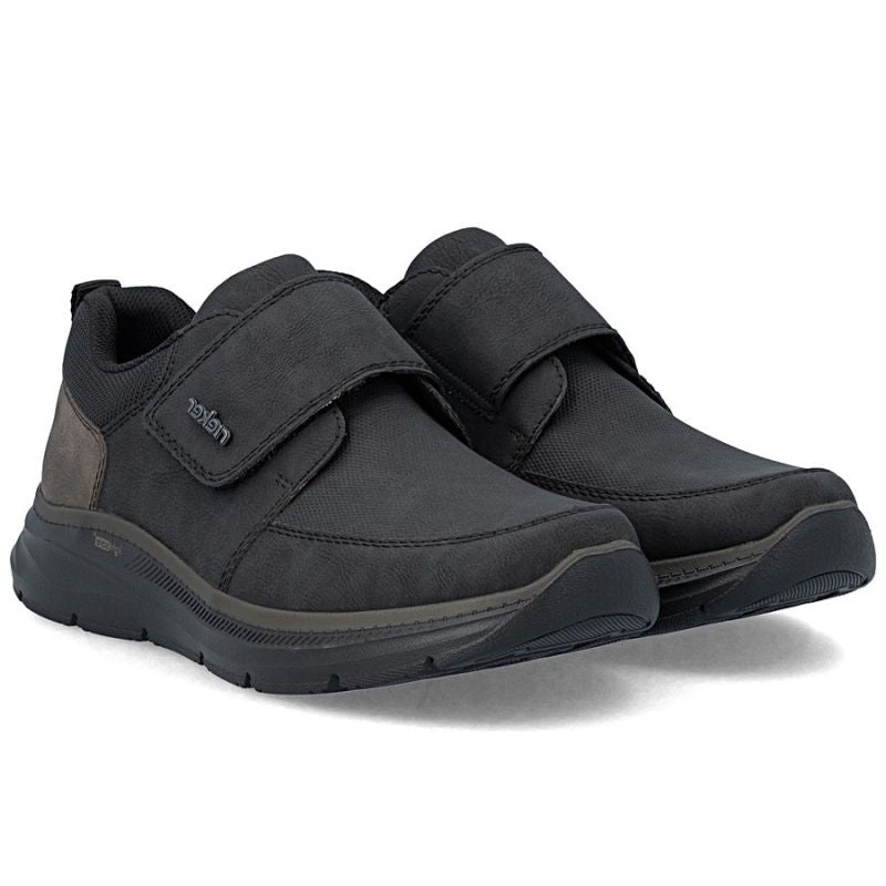 Rieker B1854-00 men's comfortable black Velcro shoes