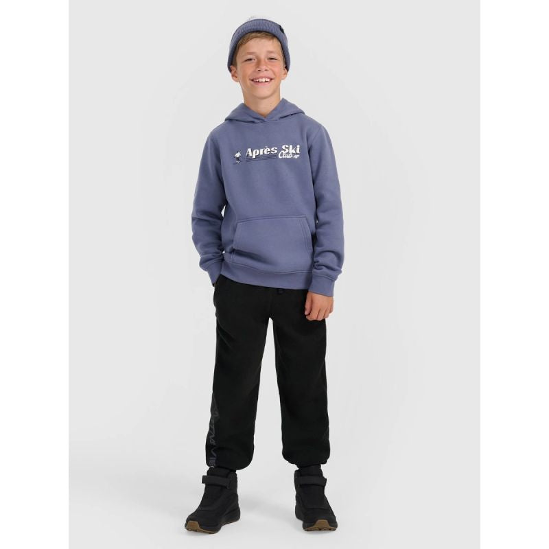 Boy's sweatshirt with hood, open, 4F 4FJRAW25TSWSM2416-32S