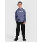 Boy's sweatshirt with hood, open, 4F 4FJRAW25TSWSM2416-32S