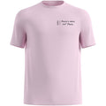 ODLO Men's Short-Sleeve Crew-Neck T-Shirt ESSENTIAL PRINT, Pink