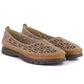 Women's leather openwork brown shoes Sergio Leone SP006 LEONE