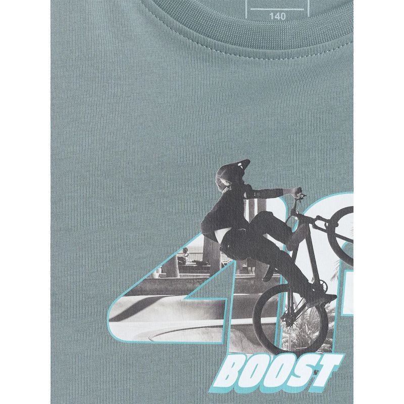Boy's regular sleeveless T-shirt with print 4F 4FJRSS26TSLEM354-46S 4f
