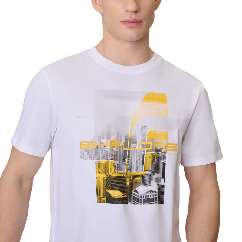 Men's T-shirt 4F M2660 white 4FWSS26TTSHM2660 10S