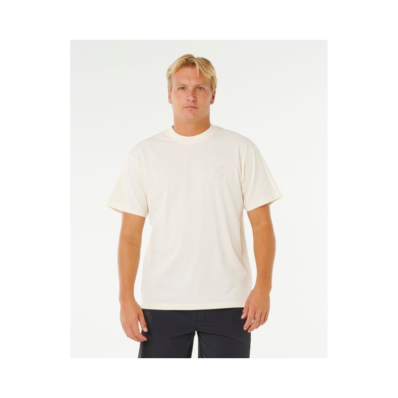 Men's RIP CURL Search Embroidery Tee White