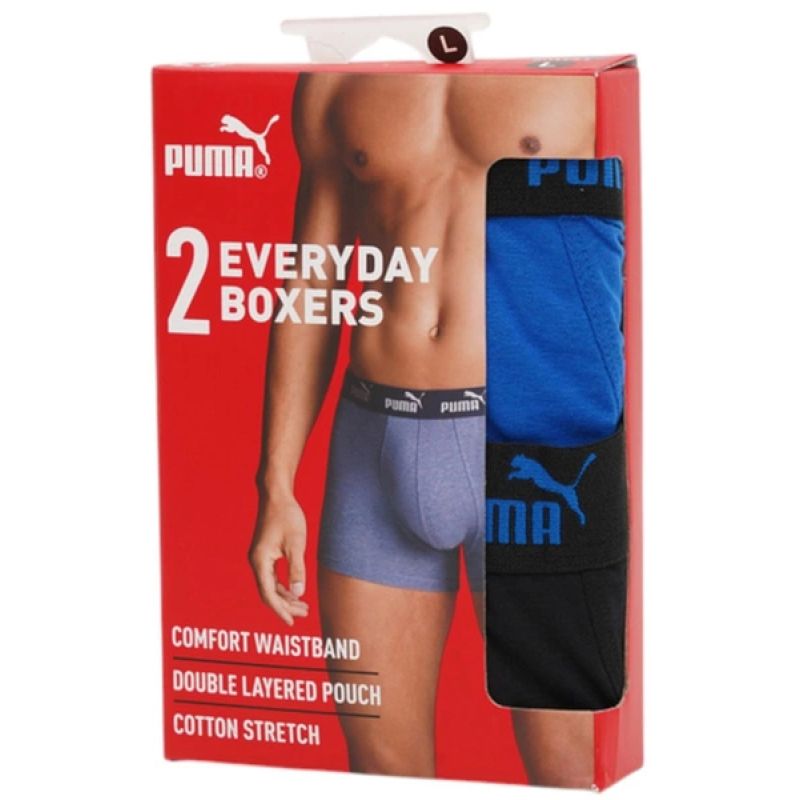 Puma men's boxer briefs 2-Pack blue black comfortable cotton Clothing Your Sports Performance