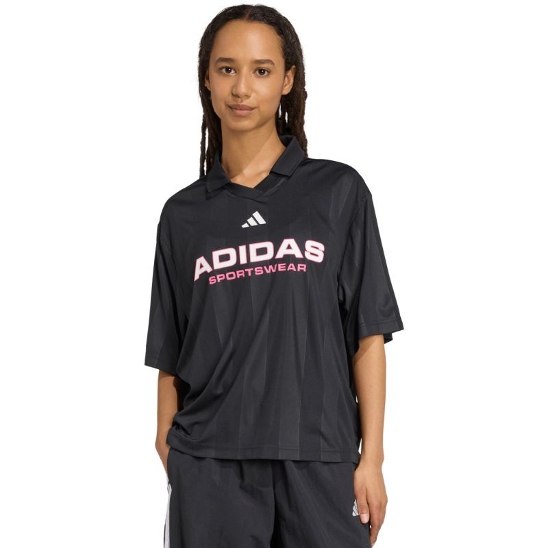 adidas Tiro Q4 Polo Women's T-Shirt Black JN2749 In preparation Adidas