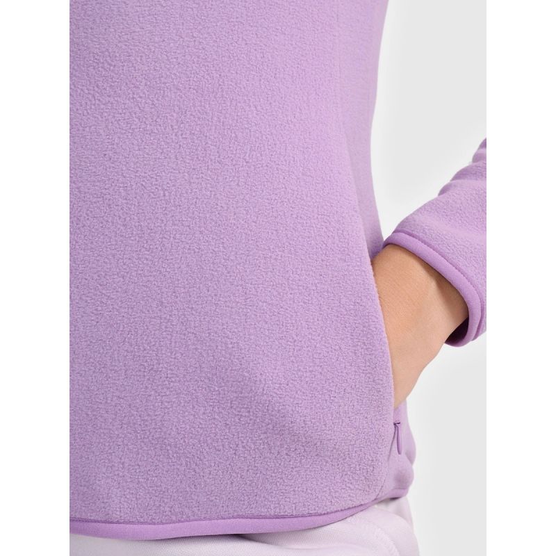 Women’s Slim-Fit Fleece Jacket with Stand-Up Collar 4F 4FRAW25TFLEF496-52S