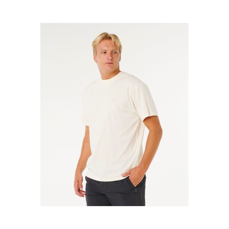 Men's RIP CURL Search Embroidery Tee White