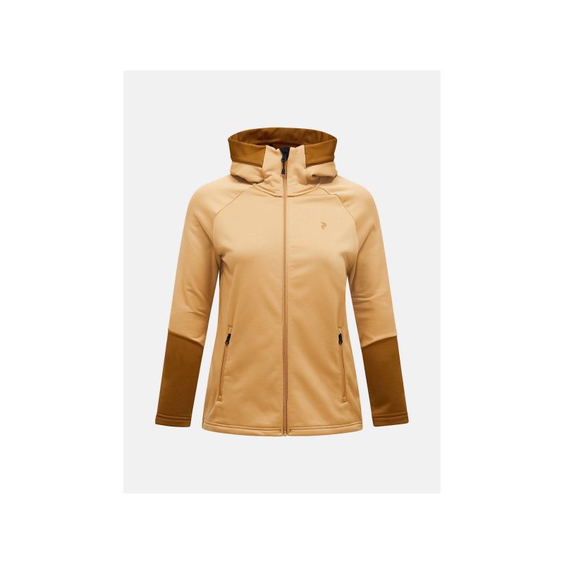 PEAK PERFORMANCE W Rider Essentials Zip Hoodie Brown