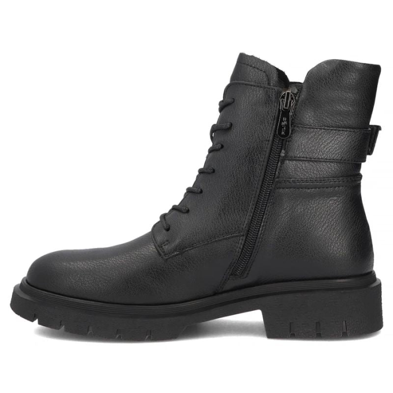 Women's leather ankle boots, black Filippo DBT8018